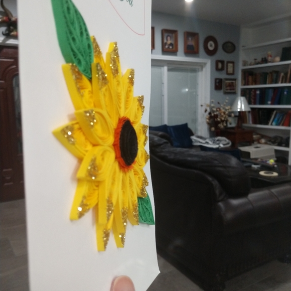 Handmade Quilled Thank You Card - Picture 4 of 5